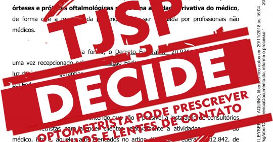 Tribunal de Justiça do Estado de São Paulo decide a favor da OPTOMETRIA