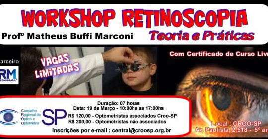 Workshop Retinoscopia – Teoria e Práticas